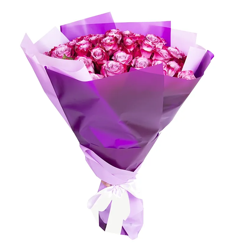 Букет из 51 фиолетовый розы Премиум