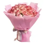 Букет из 51 нежно-розовой розы